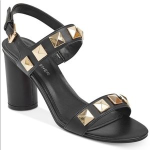 Studded Heeled Sandals